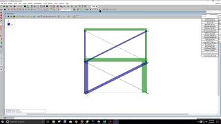 Braced Frame Analysis on RISA 3D  RISA 3D  Frame Analysis [upl. by Nadaha]