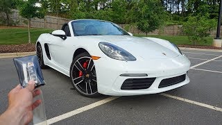 2019 Porsche 718 Boxter S Start Up Exhaust Walkaround and Review [upl. by Bernie]