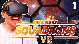 STAR WARS  SQUADRONS VR  This game is AMAZING  Story Playthrough  Part 1 [upl. by Lutero]