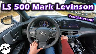 2021 Lexus LS 500 – Mark Levinson 23speaker Sound System Review  Apple CarPlay amp Android Auto [upl. by Ojytteb766]