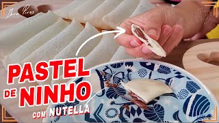 COMO FAZER PASTEL DOCE COM LEITE NINHO [upl. by Dubenko]