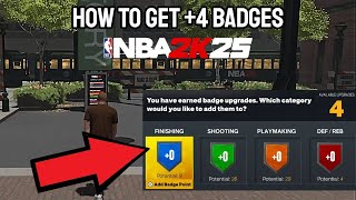 How to get 4 BADGES on NBA 2k25 current gen FASTEST WAY [upl. by Ayk452]