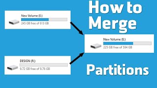 How to Merge Extend Partitions of an HDD SSD USB [upl. by Kalikow]