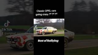 Classic OPEL going crazy at a RALLYSTAGE 🏁cars Opel racing rally Rallye fast drift action [upl. by Yttam236]