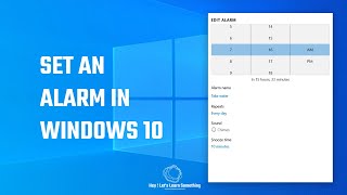 How to set an alarm in windows 10 [upl. by Eciruam1]