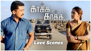 Suriya Jyothika Love scenes Part 2  Kaakha Kaakha Tamil Movie  Suriya  Jyothika  Jeevan [upl. by Suollecram]