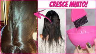 Como Engrossar Dar Volume e Fazer Crescer o Cabelo Rápido SÓ COM 2 INGREDIENTES [upl. by Edya]