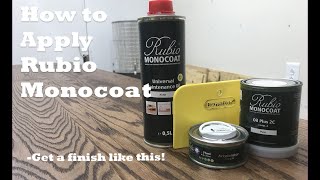 How to Use Rubio Monocoat  Finishing Furniture Techniques Its EASY [upl. by Jurdi]