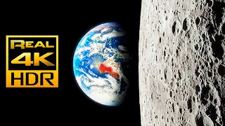 Amazing Views of the Moon in 4K HDR 🌕🌓🌒 OLED Perfect Black Test in HDR [upl. by Otreblig]