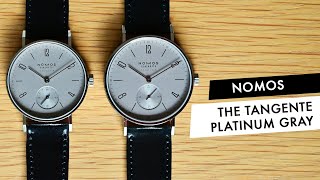 INTRODUCING  The Nomos Tangente Neomatik Platinum Gray 35 and 39 [upl. by Nodgnal]