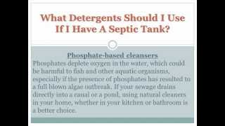 What Detergents Should I Use If I Have A Septic Tank [upl. by Seema]