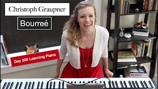 Special Progress Video Christoph Graupner  Bourreé  Piano Day 200 [upl. by Sartin]