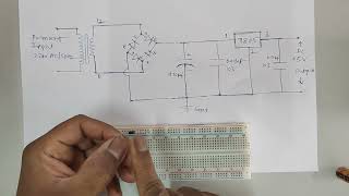 5V DC Power Supply  Circuit Connections [upl. by Norvan]