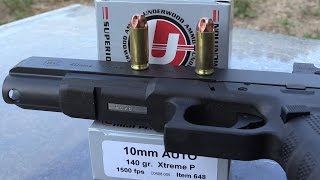 GLOCK 40 10mm and UNDERWOOD EXTREME PENETRATORS VS BULLETPROOF GLASS [upl. by Jeremie]