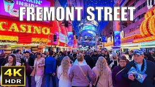 Fremont Street Las Vegas Walk  January 2024 [upl. by Eikceb]