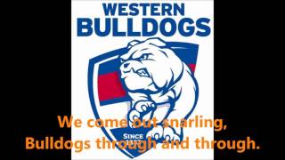 Western Bulldogs theme song Lyrics AFL SingALong [upl. by Eadrahc]