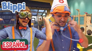 Blippi visita un lugar de juegos Whiz Kids Playland  Aprende con Blippi  Videos Educativos [upl. by Saihttam]