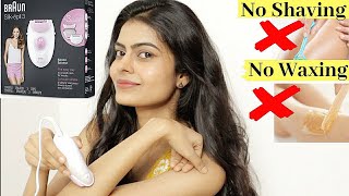 Braun Epilator  Braun Silk epil 3  Epilator  How to use Epilator  Review amp Demo [upl. by Alec]