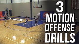 3 Motion Offense Drills  How To Coach Screening amp Cutting [upl. by Jere23]