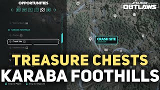 All Karaba Foothills Treasure Chest Locations AKIVA Star Wars Outlaws [upl. by Ahsiekar890]