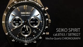 SEIKO SELECTION SBTR027  cal8T63 MechaQuartz Chronograph [upl. by Ytirahs]