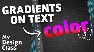 How to Add A Color GRADIENT to Text in Photoshop [upl. by Fitz]