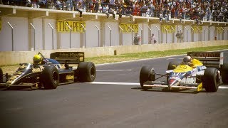 Senna Pips Mansell In Jerez  1986 Spanish Grand Prix [upl. by Amehsyt]