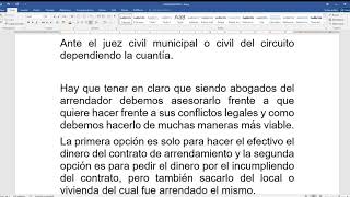 C de arrendamiento en Colombiaproceso ejecutivo y restitución de bien inmueble arrendado parte I [upl. by Enilorak133]