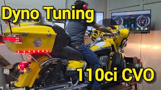 Harley SE Screamin Eagle 110ci Motor Dyno Tune Street Glide Power Vision [upl. by Hallsy]