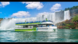 Experience the allelectric zeroemission Maid of the Mist boat tour in Niagara Falls USA [upl. by Oremoh]