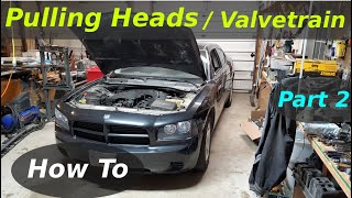 Cylinder HeadValvetrain Removal How To 35L V6 Dodge Charger SXT Mechanic [upl. by Nylasor]