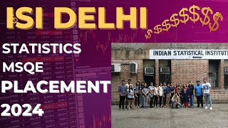 ISI Delhi 2024 Placement Record  ISI MSc statistics Placement  ISI Delhi MSQE Placement 2024 [upl. by Edgardo]