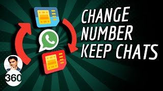 WhatsApp Number Change How to Move All Your Chats to a New Number Without Losing Data [upl. by Nonnelg]