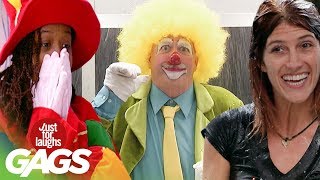 Best of Clown Pranks  Just For Laughs Compilation [upl. by Edd508]