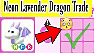 I Traded away My Neon Lavender Dragon In Adopt Me [upl. by Mundt354]