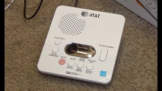 ATampT Digital Answering System Model 1740  Initial Checkout [upl. by Iden]