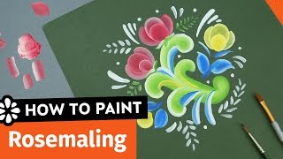 How to Paint Rosemaling  Sea Lemon [upl. by Bil]