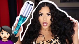 Crimped Hair Tutorial Using The Bed Head Deep Waver  FIRST TIME [upl. by Aerdnaed]