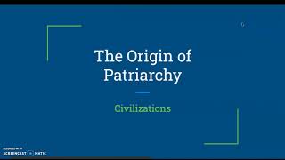 The Origins of Patriarchy [upl. by Haila]