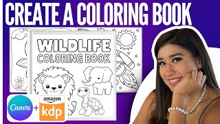 How to create coloring book for kdp with canva Stepbystep in 2024 [upl. by Priebe436]