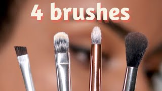 These are the ONLY 4 Brushes You Need for Eye Makeup [upl. by Ohnuj]