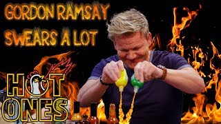 I Counted Every Swear from Gordon Ramsays Hot Ones Episode [upl. by Alesig]