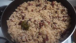 RICE amp PEAS RECIPE EASY “CAN PEAS” RECIPE HOW TO COOK JAMAICAN RICE amp PEAS NEW RECIPE [upl. by Ttenyl953]