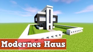 Wie baut man ein Modernes Haus in Minecraft  Minecraft Modernes Haus bauen deutsch [upl. by Bogie]