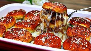 French Onion Beef Sliders Recipe  Cheesy Beef Sliders [upl. by Octavius]