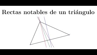 Geometría analítica  Rectas notables de un triángulo [upl. by Katzen181]