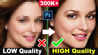 How to depixelate images and convert into High Quality photos in Photoshop cc [upl. by Narod]