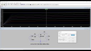 BC547 NPN BJT Transistor Transfer Characteristic Curve using LTSpice [upl. by Ettennil]