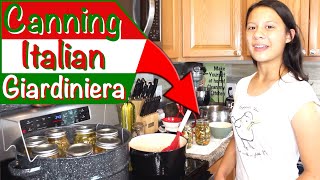 Italian Grandmas Giardiniera Recipe  Canning Nonnas Authentic Italian Giardiniera Salad [upl. by Rilda]