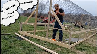 Building A Cattle Panel Greenhouse To Help Us Thrive And Provide quotDay1quot [upl. by Greyso]